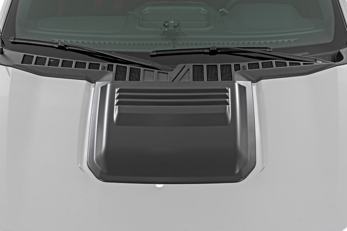 Ford F-150 Hood Scoop - Rough Country - Matte Black, Gloss Black, Paint-to-Code - '21-'24